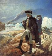 NC Wyeth George Washington at Yorktown painting